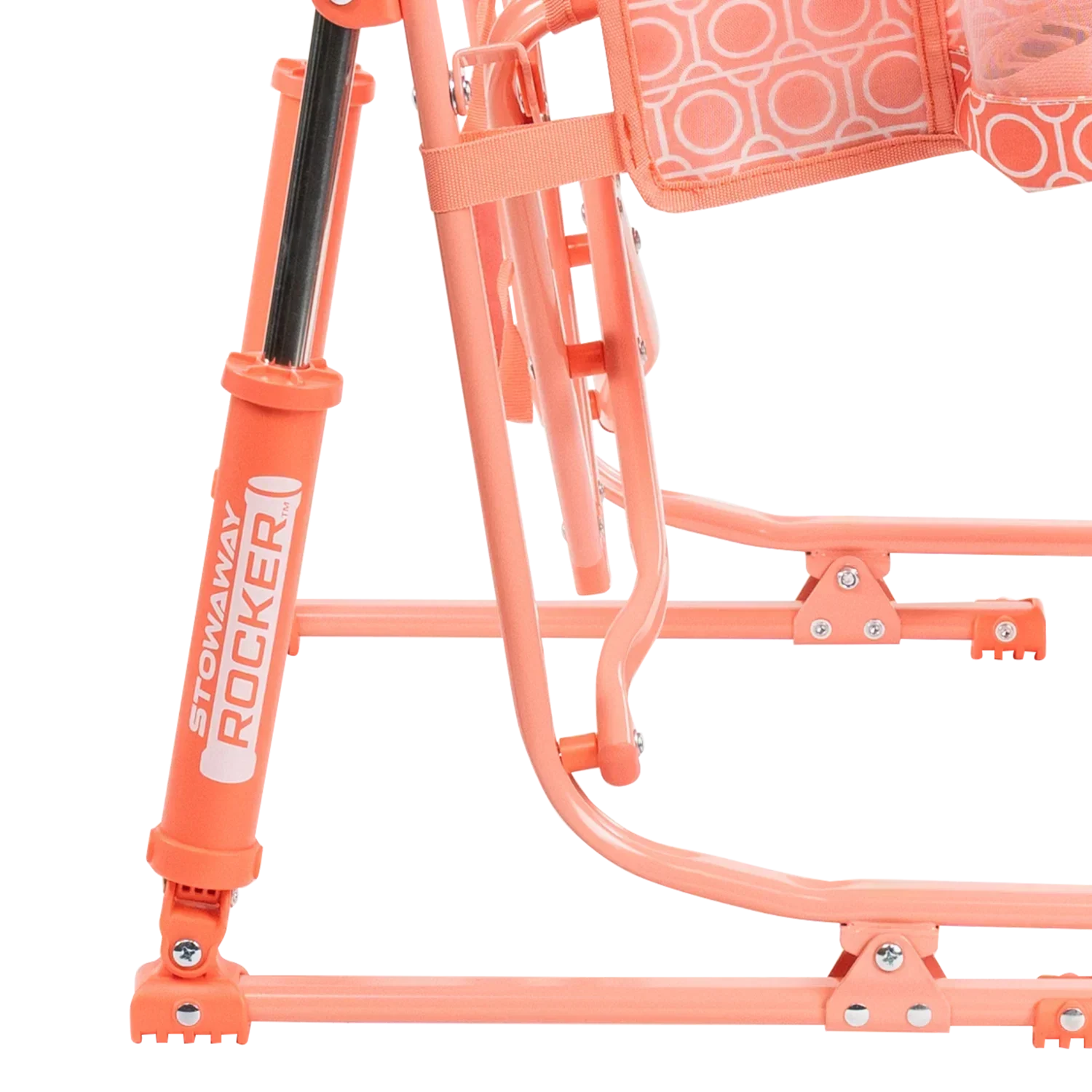 Smooth Motion Stowaway Rocker - Choice 794 - Heavy-Duty Kickback Rocker with Beverage Holder Detail