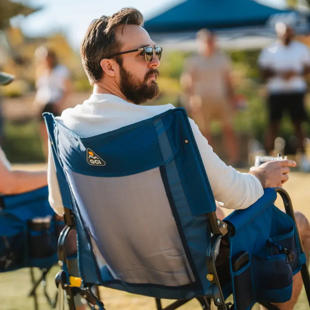 Smooth Motion Stowaway Rocker - Choice 794 - Heavy-Duty Kickback Rocker with Beverage Holder Detail