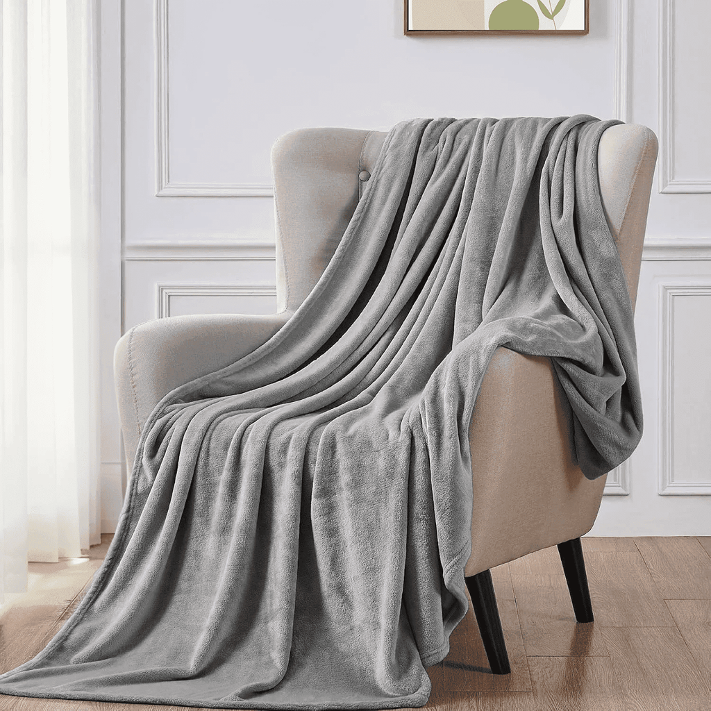 Cozy Fleece Twin Size Blanket for Bed, 60x80inch Super Cozy Soft Bed Blanket for Sleep Snap, Lightweight Reversible Blankets and ... - Super Soft Reversible Sherpa Flannel Blanket - Default Title
